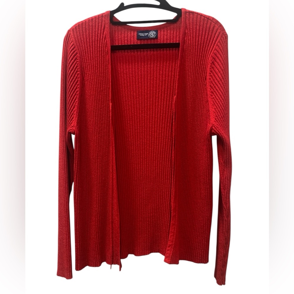 Lane Bryant Vintage Bold Red Open Cardigan Size 14/16